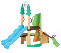 Vaikiška žaidimų aikštelė su laipteliais, čiuožykla, tuneliu ir sūpyne | Little Tikes 633836